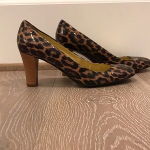 J Crew Leopard print heels